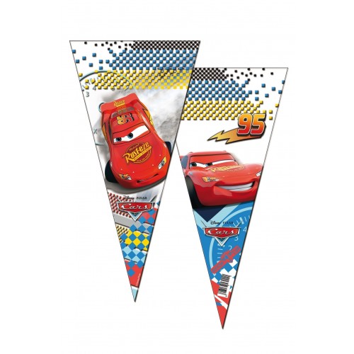 $D   BOLSA CONO CARS NEW 20X40CM