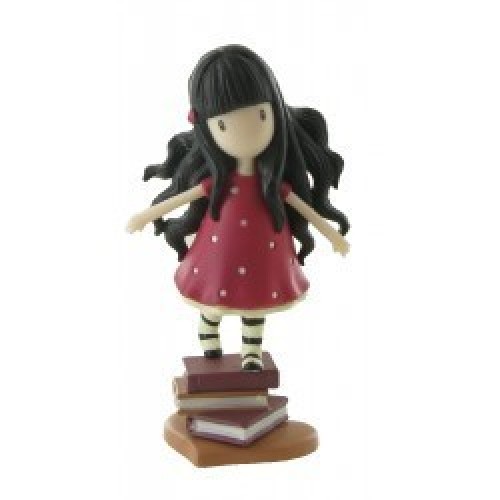 FIGURA TARTA GORJUSS ROJO LUNARES