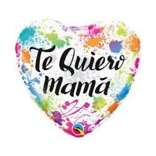 $D GLOBO 18" FOIL TE QUIERO MAMA COLOR