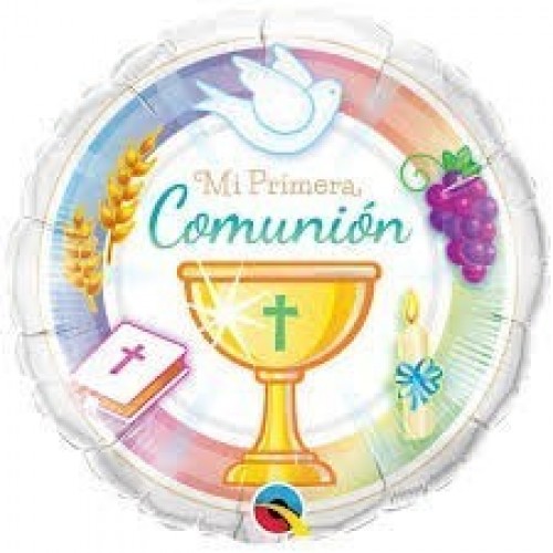 $D GLOBO 18" FOIL MI PRIMERA COMUNION