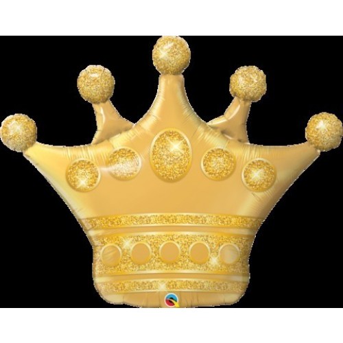   GLOBO 41" FOIL FORMA CORONA ORO