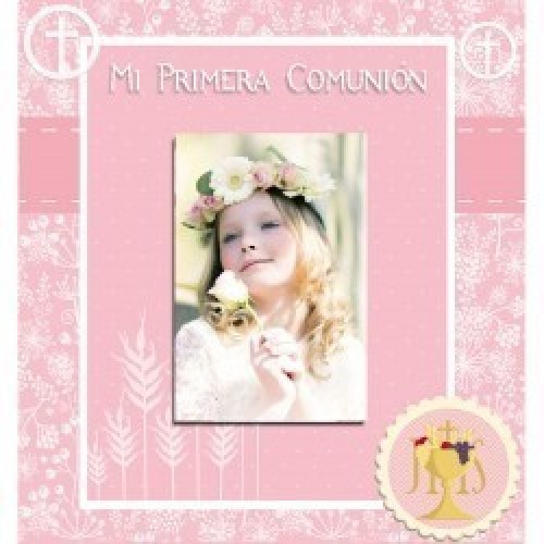 $D LIBRO COMUNION FOTO NIÑA 34X30CM