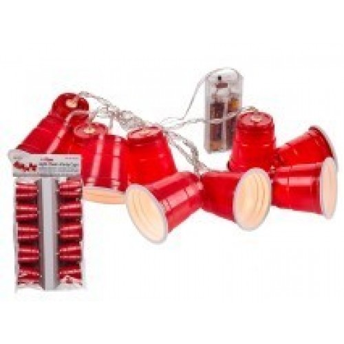 GUIRNALDA VASO DE FIESTA CON 10 LED