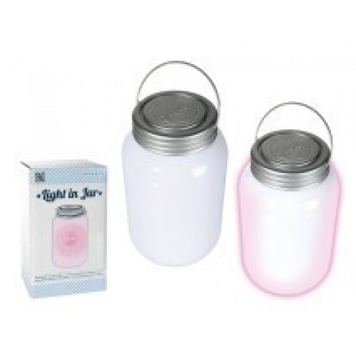 LAMPARA DE PLASTICO, VIDRIO CON 3 LED