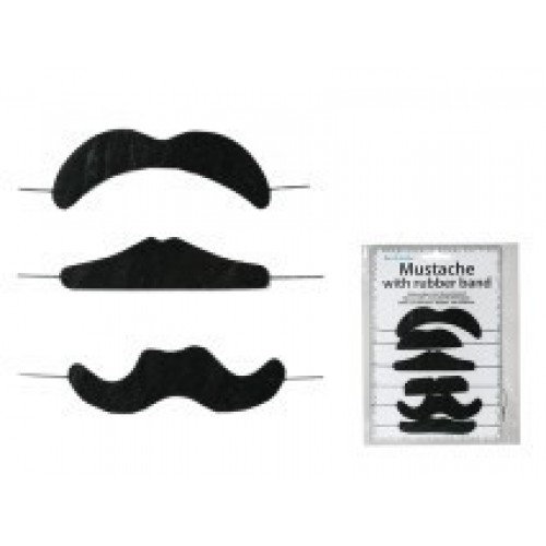 PAQ.6/U BIGOTE DE FIELTRO CON ELASTICO