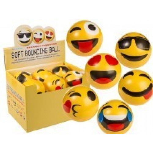 PELOTA SALTARINA EMOTICONO 10CM