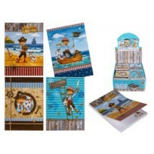 BLOCK NOTA PIRATAS 8CMX6CM