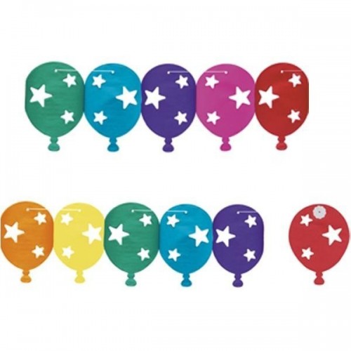 $D GUIRNALDA FORMA GLOBO ESTRELLA 3MT