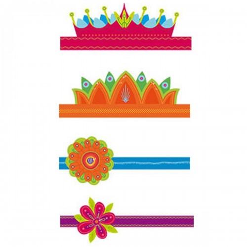6 TIARAS CARTON HADAS SURTIDAS