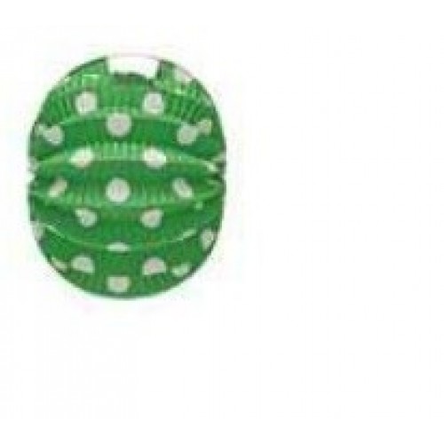FAROL ESFERICO VERDE TOPO BLANCO 22CM