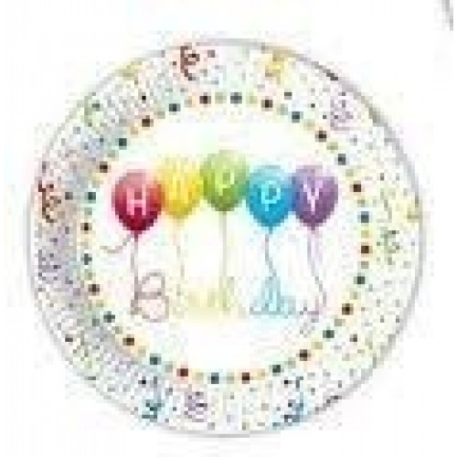 $E  8 PLATO CARTON BDAY SERPENTINA