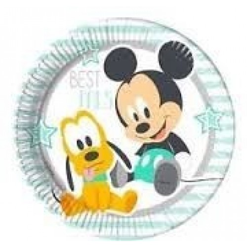 8 PLATOS MICKEYPLUTO BABY 23CM