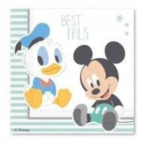 $E   20 SERVILLETA MICKEY BABY