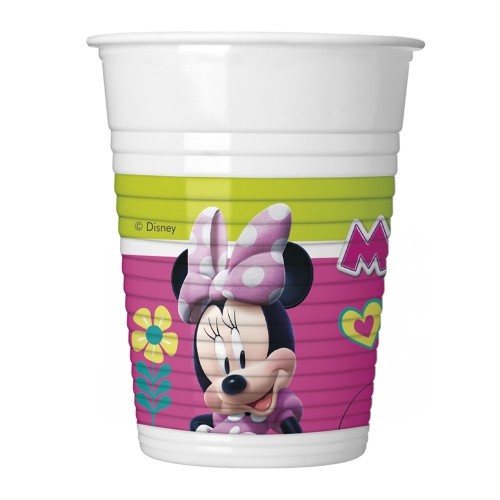 $E =  8 VASOS PL MINNIE HELP 200ML