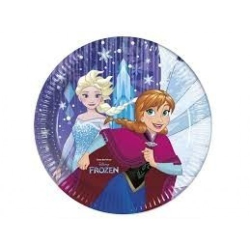 $E   8 PLATOS FROZEN SNOW 23CM