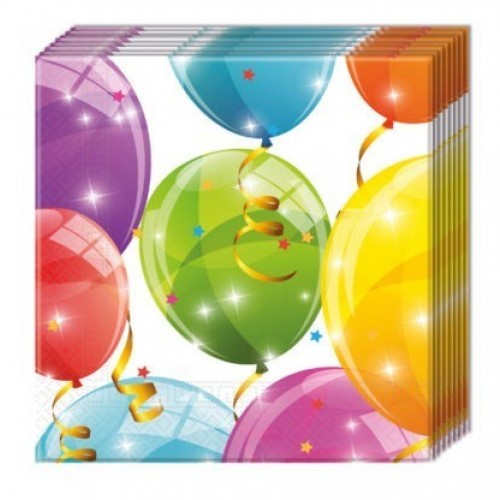   20 SERV GLOBO DESTELLO 33X33CM