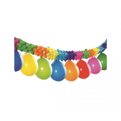  GUIRNALDA PAPEL MULTICOLOR GLOBO 3M