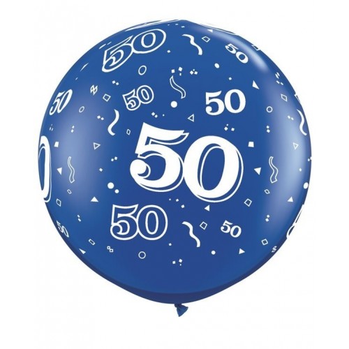 $D 2 GLOBOS JUMBO 3FT AZUL N50