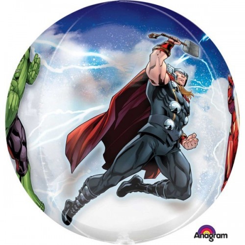 GLOBO 16" FOIL RND ORBZ 3D VENGADORES