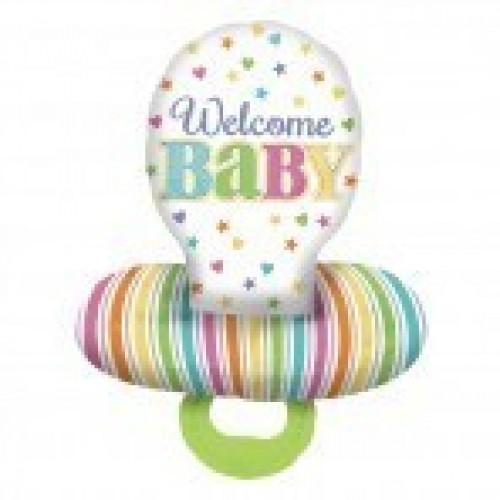 GLOBO 29" FOIL CHUPETE WELCOME BABY