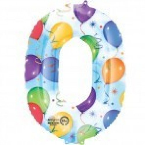 GLOBO 22" FOIL FORMA N0  MULTICOLOR