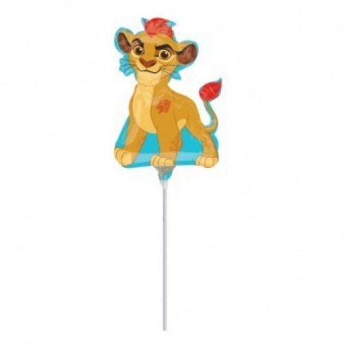GLOBO 9" PALO FOIL FORMA LEON GUARDIA