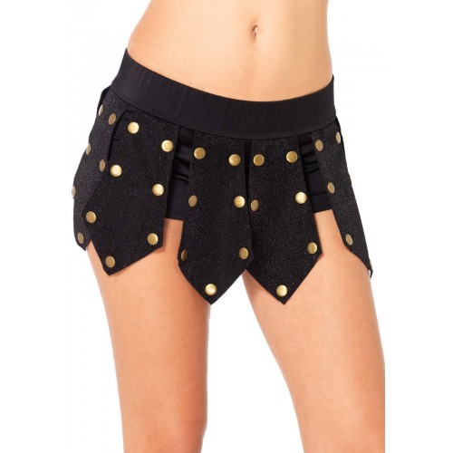  FALDA CORTA T-S GUERRERA CON TACHUELAS