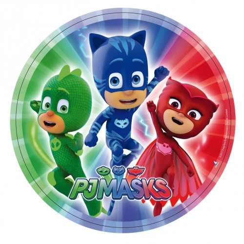 $D   8 PLATOS PJ MASKS 23CM