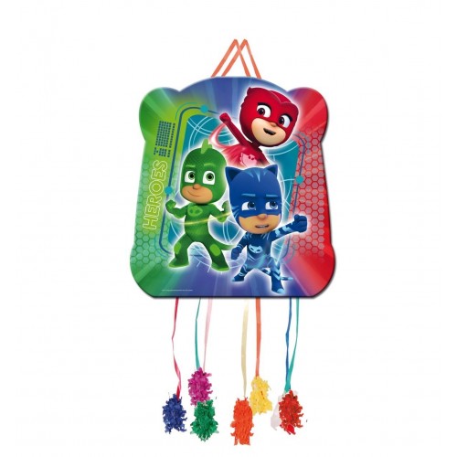 $D   PIÑATA BASIC PJ MASKS 28X33CM