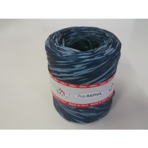   R/RAFIA BICOLOR  AZUL-CEL 0MT R043