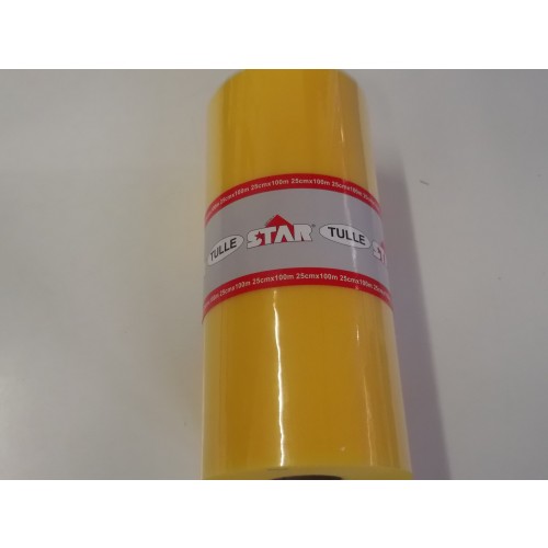   ROLLO TUL AMARILLO 25CMX100MT