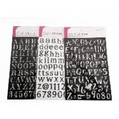 BLISTER STICKER LETRA NUMERO 25X14CM