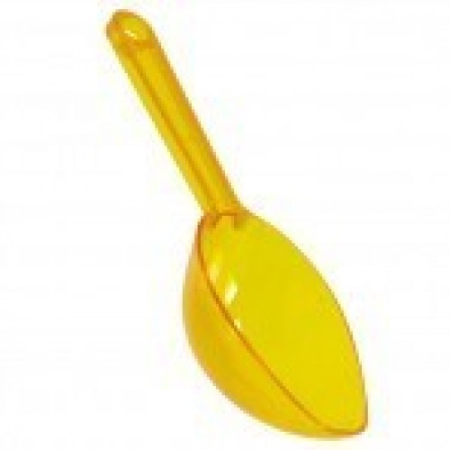   CUCHARON PL TRASLUCIDO AMARILL 16CM