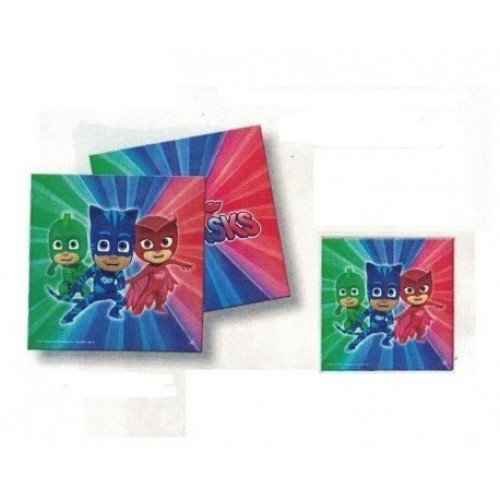 $D   20 SERVILLETAS PJ MASK 33CM