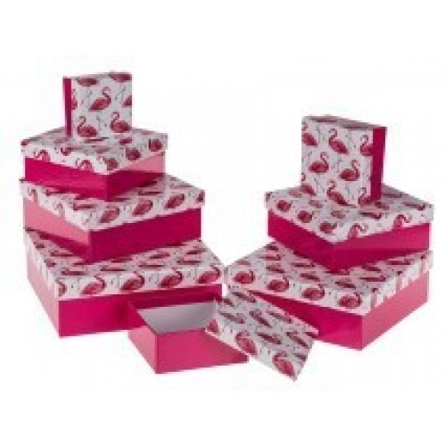 CAJA REGALO FUCSIA FLAMINGO 7