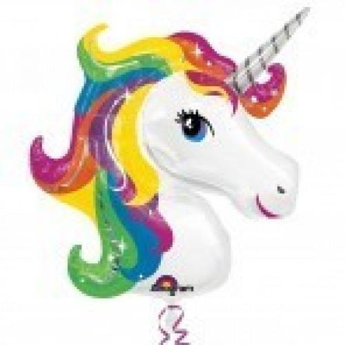   GLOBO 33" FOIL CABEZA UNICORNIO