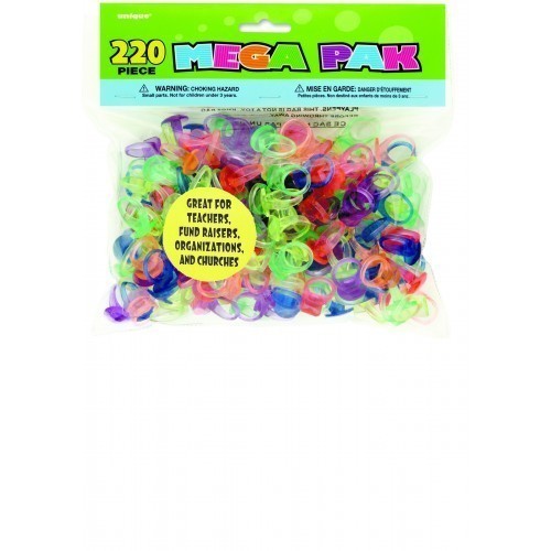 PAQ.10/U ANILLO NEON FORMA COL.SURT