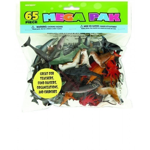 PAQ.10/U FIGURA ANIMAL MARINO SURTIDO