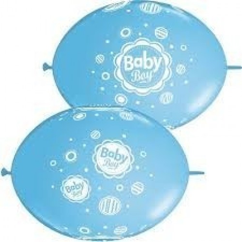 $D 50 GLOBOS 12" QUICKLINK BABY BOY