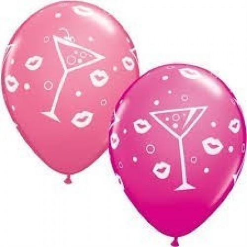 $D 25 GLOBOS 11" LATEX FUCSIA FIEST CHIC