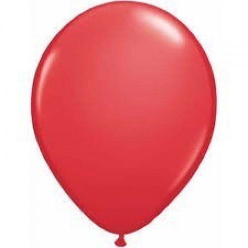  100 GLOBOS 11" LATEX  ROJO