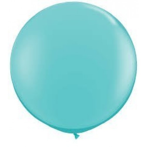   2 GLOBO JUMBO 3FT AZUL CARIBE 95CM