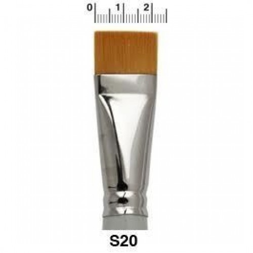 BRUSHES S20=PINCEL PELO ARTIFICIAL 2CM