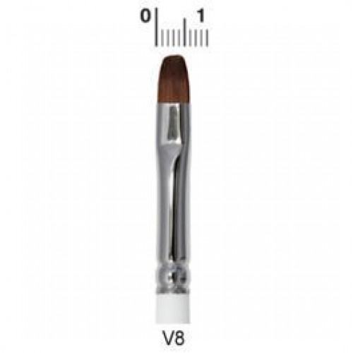 BRUSHES RED V8=PINCEL PELO MARTA