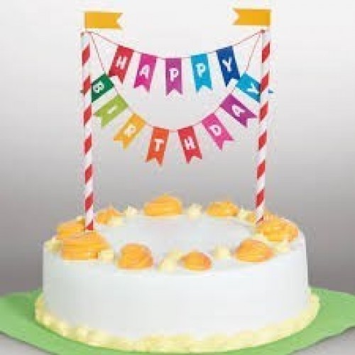 KIT DECORACION TARTA BIRTHDAY ARCOIRIS