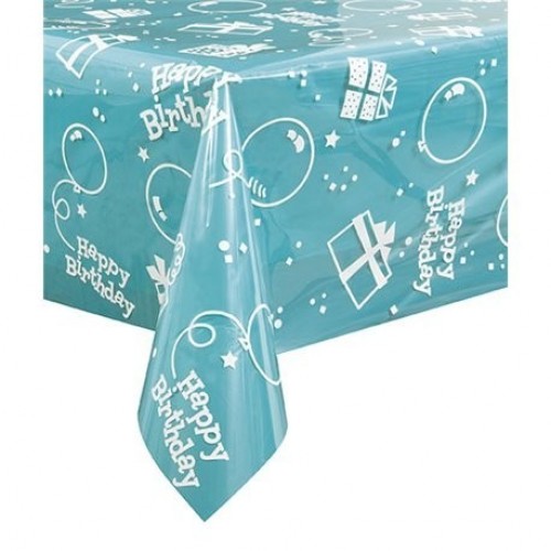 MANTEL TRANSPARENTE BIRTHDAY 1,37X2,74MT