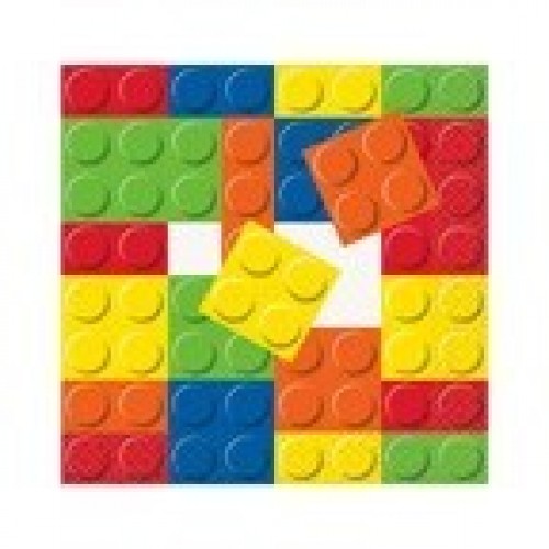  PAQ.16/U SERVILLETA LEGOS 25CM