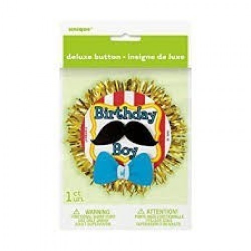 CONDECORACION BIRTHDAY BIGOTE AZUL