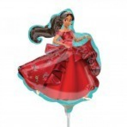 GLOBO 9" PALO FOIL ELENA DE AVALOR