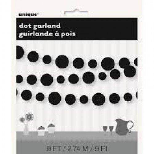   GUIRNALDA CIRCULOS NEGROS 2,74MT